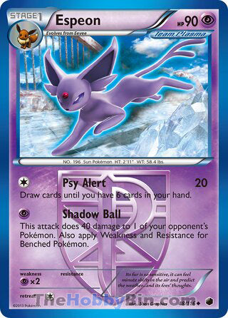 Espeon Plasma Freeze Uncommon #48/116