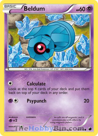 Beldum #50/116 Common - Plasma Freeze Pokemon card