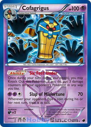 Cofagrigus Plasma Freeze Holo Rare #56/116