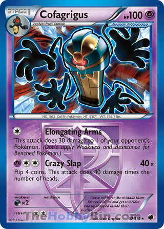 Cofagrigus #57/116 Rare - Plasma Freeze Pokemon card