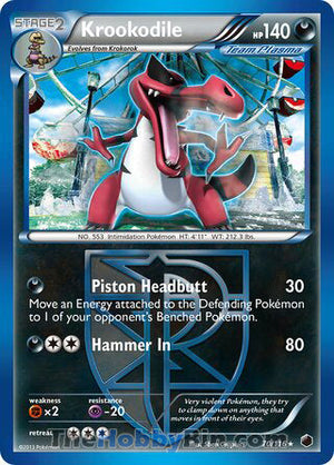 0070 Krookodile Rare Plasma Freeze