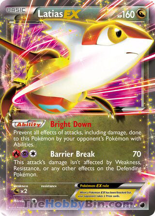 Latias EX Plasma Freeze Ultra Rare #85/116