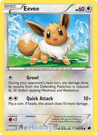 Eevee Plasma Freeze Common #89/116