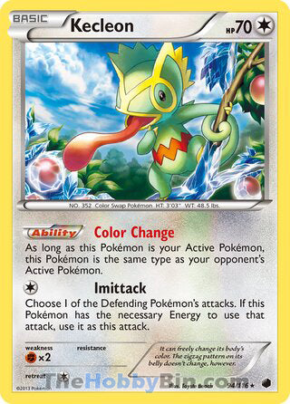 Kecleon #94/116 Rare - Plasma Freeze Pokemon card