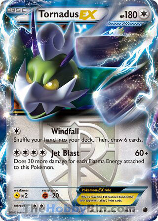 Tornadus EX Plasma Freeze Ultra Rare #98/116