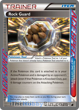 Rock Guard Plasma Freeze Rare Ace #108/116