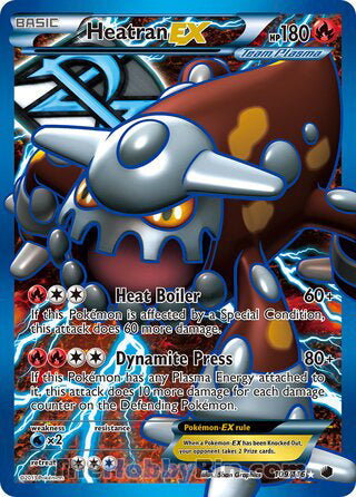 Heatran EX Plasma Freeze Ultra Rare #109/116