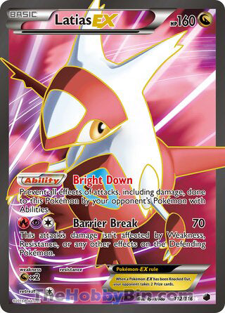 Latias EX Plasma Freeze Ultra Rare #112/116