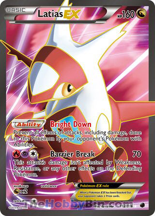 Latias EX #112/116 Ultra Rare - Plasma Freeze Pokemon card