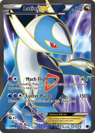 Latios EX Plasma Freeze Ultra Rare #113/116