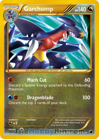 Garchomp Plasma Freeze Secret Rare #120/116