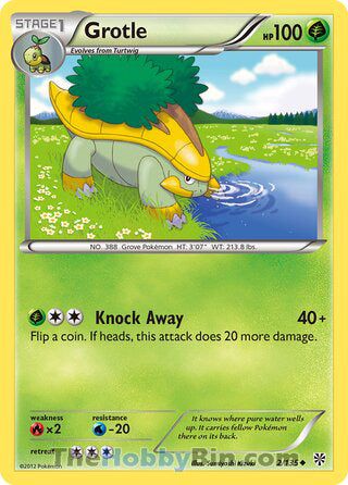 Grotle #2/135 Uncommon - Plasma Storm Pokemon card