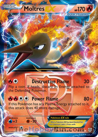 Moltres EX Plasma Storm Ultra Rare #14/135