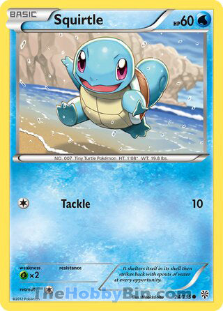 Squirtle Plasma Storm Common #24/135