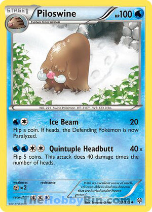0027 Piloswine Uncommon Plasma Storm