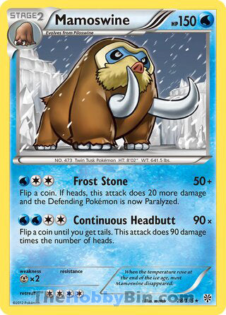 Mamoswine Plasma Storm Rare #28/135