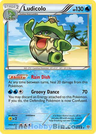 Ludicolo #31/135 Rare - Plasma Storm Pokemon card