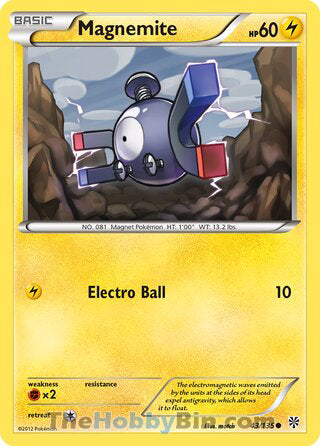 Magnemite #43/135 Common - Plasma Storm Pokemon card