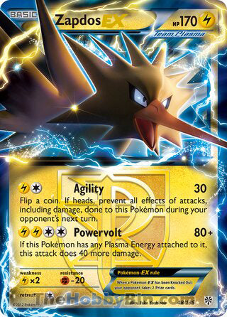 Zapdos EX Plasma Storm Ultra Rare #48/135