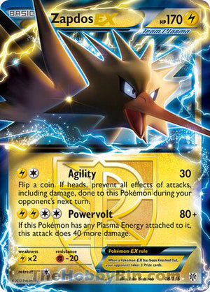 0048 Zapdos EX Ultra Rare Plasma Storm