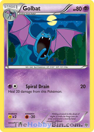 Golbat Plasma Storm Uncommon #54/135