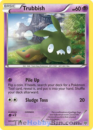 Trubbish #63/135 Uncommon - Plasma Storm Pokemon card