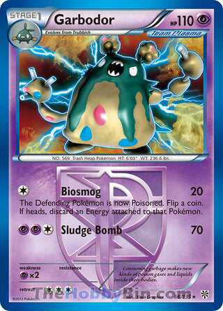 0066 Garbodor Holo Rare Plasma Storm