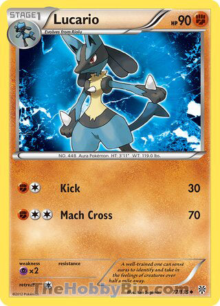 Lucario Plasma Storm Uncommon #77/135