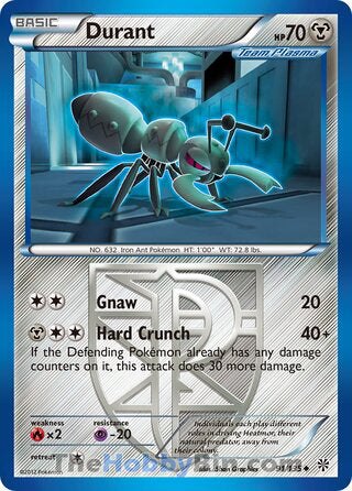 Durant #91/135 Uncommon - Plasma Storm Pokemon card