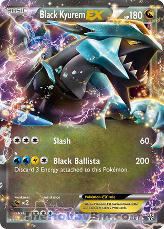 Black Kyurem EX #95/135 Ultra Rare - Plasma Storm Pokemon card