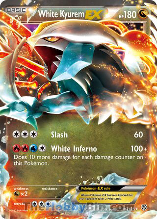 0096 White Kyurem EX Ultra Rare Plasma Storm