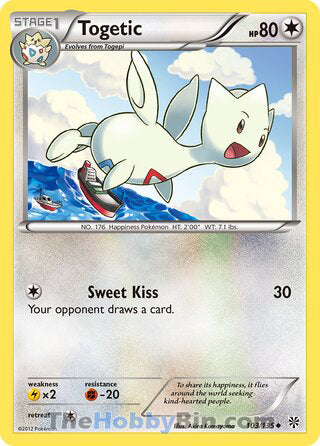 Togetic Plasma Storm Uncommon #103/135