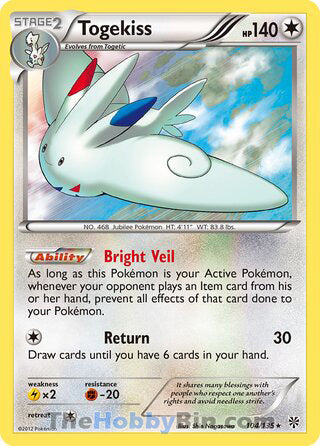 Togekiss Plasma Storm Holo Rare #104/135