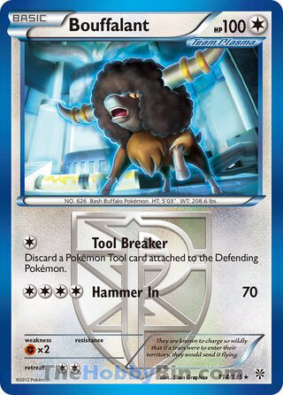 0114 Bouffalant Rare Plasma Storm