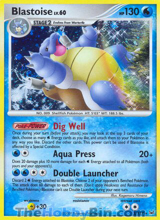 Blastoise Platinum Holo Rare #2/127