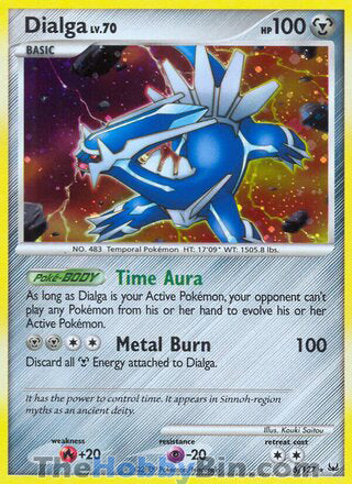 0006 Dialga Holo Rare Platinum