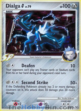 0007 Dialga G Holo Rare Platinum