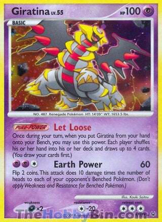 Giratina Platinum Holo Rare #9/127