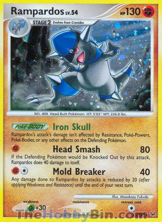 0013 Rampardos Holo Rare Platinum