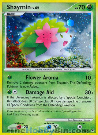 Shaymin Platinum Holo Rare #14/127