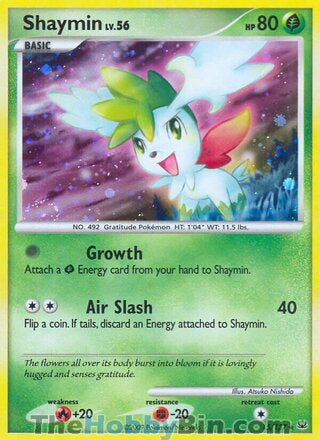 Shaymin Platinum Holo Rare #15/127