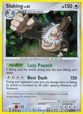 0016 Slaking Holo Rare Platinum