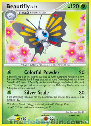 Beautifly #21/127 Rare - Platinum Pokemon card