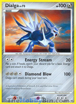 0023 Dialga Rare Platinum
