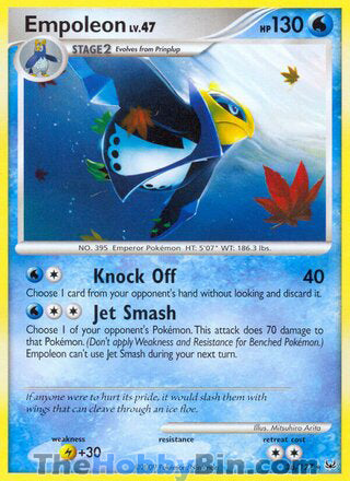 Empoleon #26/127 Rare - Platinum Pokemon card
