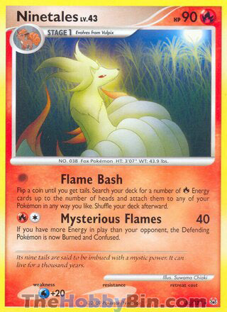 Ninetales #36/127 Rare - Platinum Pokemon card