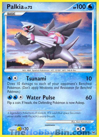 0037 Palkia Rare Platinum