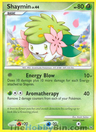 Shaymin #38/127 Rare - Platinum Pokemon card