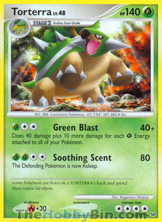 Torterra #39/127 Rare - Platinum Pokemon card