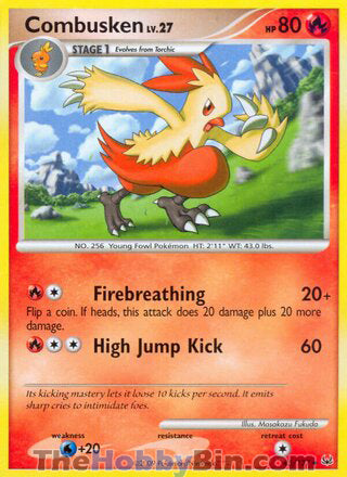 Combusken #45/127 Uncommon - Platinum Pokemon card